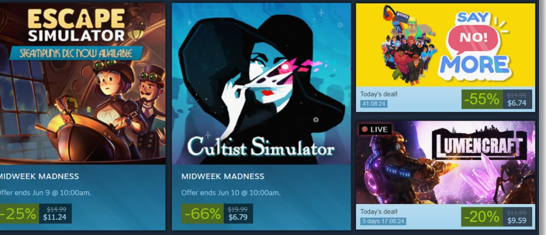 Steamworks developer dashboard showing a discount submission and visibility round scheduling screen